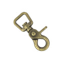 Mousqueton mexicain à bélière plate - 1154-21 - Laiton vieilli 16mm