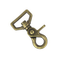 Mousqueton mexicain à bélière plate - 1154-41 - Laiton vieilli 25mm