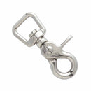 Mousqueton mexicain à bélière plate - 1154-03 - Nickelé 16mm