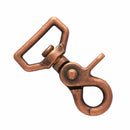 Mousqueton mexicain à bélière plate - 1154-43 - Vieux cuivre 25mm