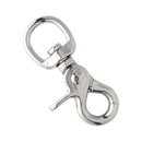 Mousqueton mexicain à bélière ronde - NICKELÉ - 16mm - Tandy Leather