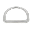 Grand anneau demi-rond plat en inox - Tandy Leather