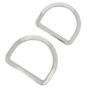 Grand anneau en D moulé en inox - Tandy Leather 1150 - 2 tailles au choix