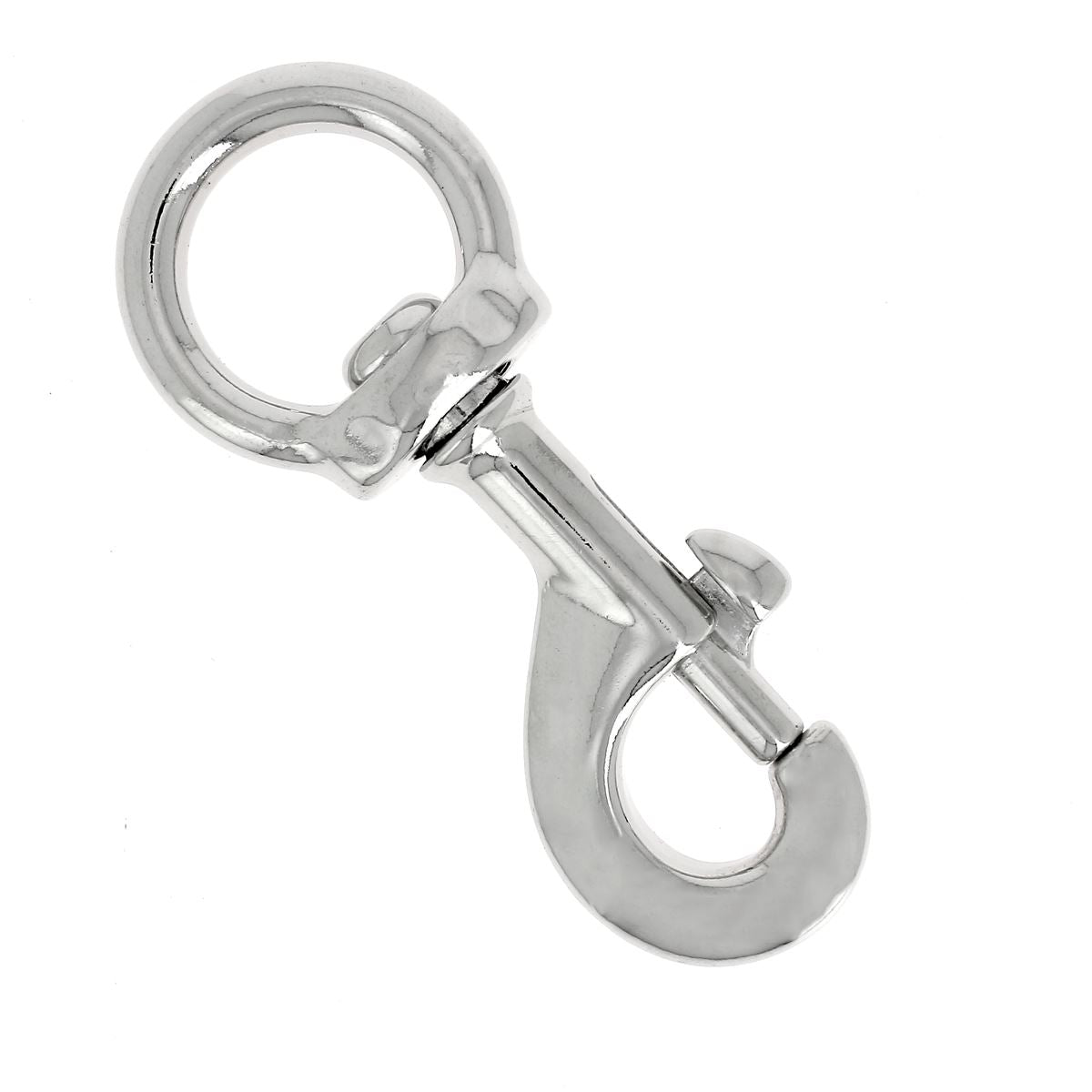 Mousqueton tournant à tirette - 19mm - Tandy Leather 1151-00 - Nickelé