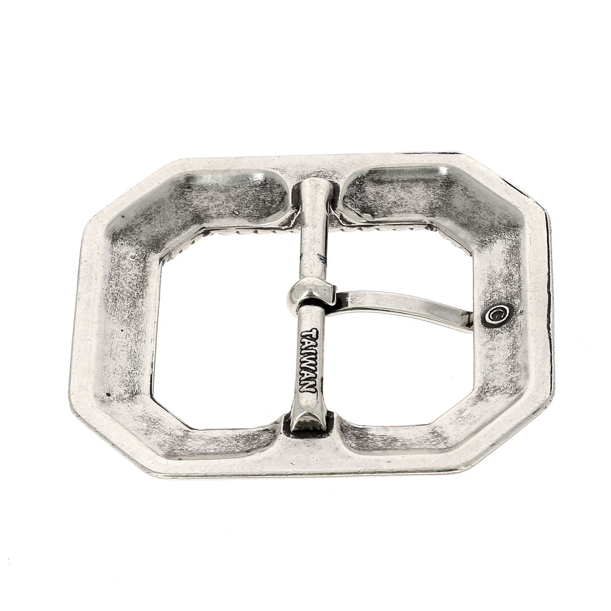 Boucle octogonale pour ceinture en cuir de 40 mm de large