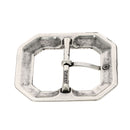 Boucle octogonale pour ceinture en cuir de 40 mm de large
