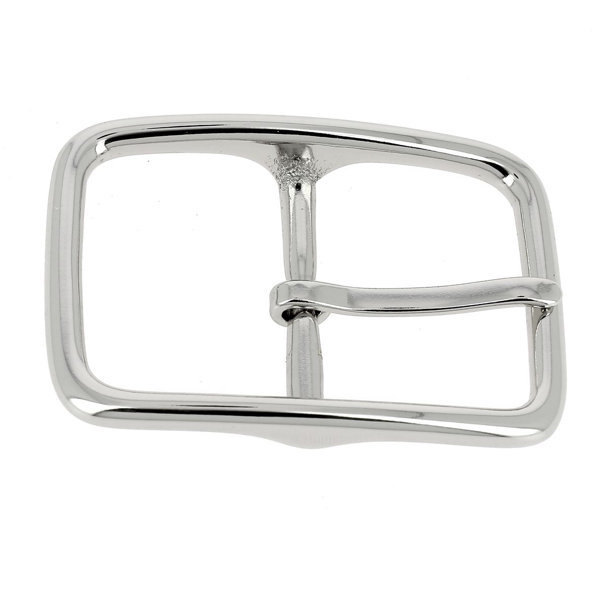 Boucle de ceinture double en laiton YNO - Nickelé