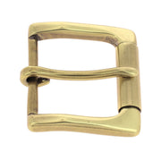 Boucle de ceinture à rouleau en laiton NOO, pièce de bouclerie élégante et robuste pour ceinture en cuir.