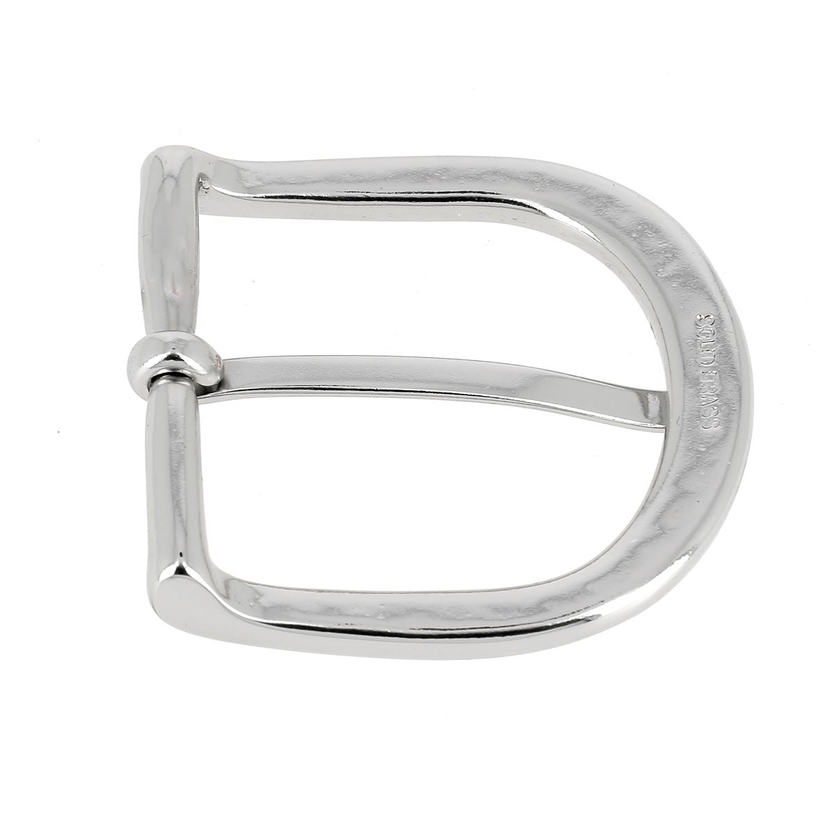 Boucle de ceinture en laiton nickelé - Solid brass