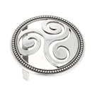 Boucle de ceinturon triskell - DEN - Nickelé 35mm