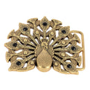 Boucle de ceinturon paon - ANI - Laiton 40mm