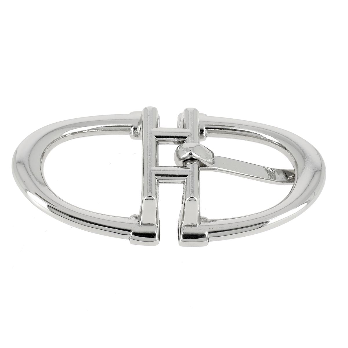 Boucle pour ceinture en cuir - Nickelé - Look original 