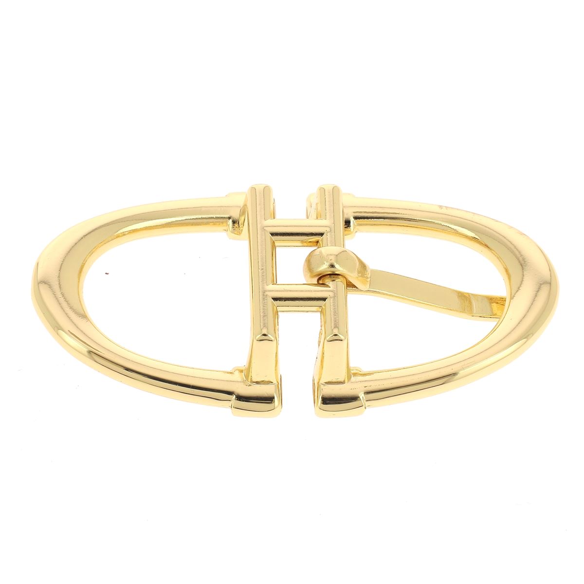 Boucle pour ceinture en cuir - Doré  - Look original 