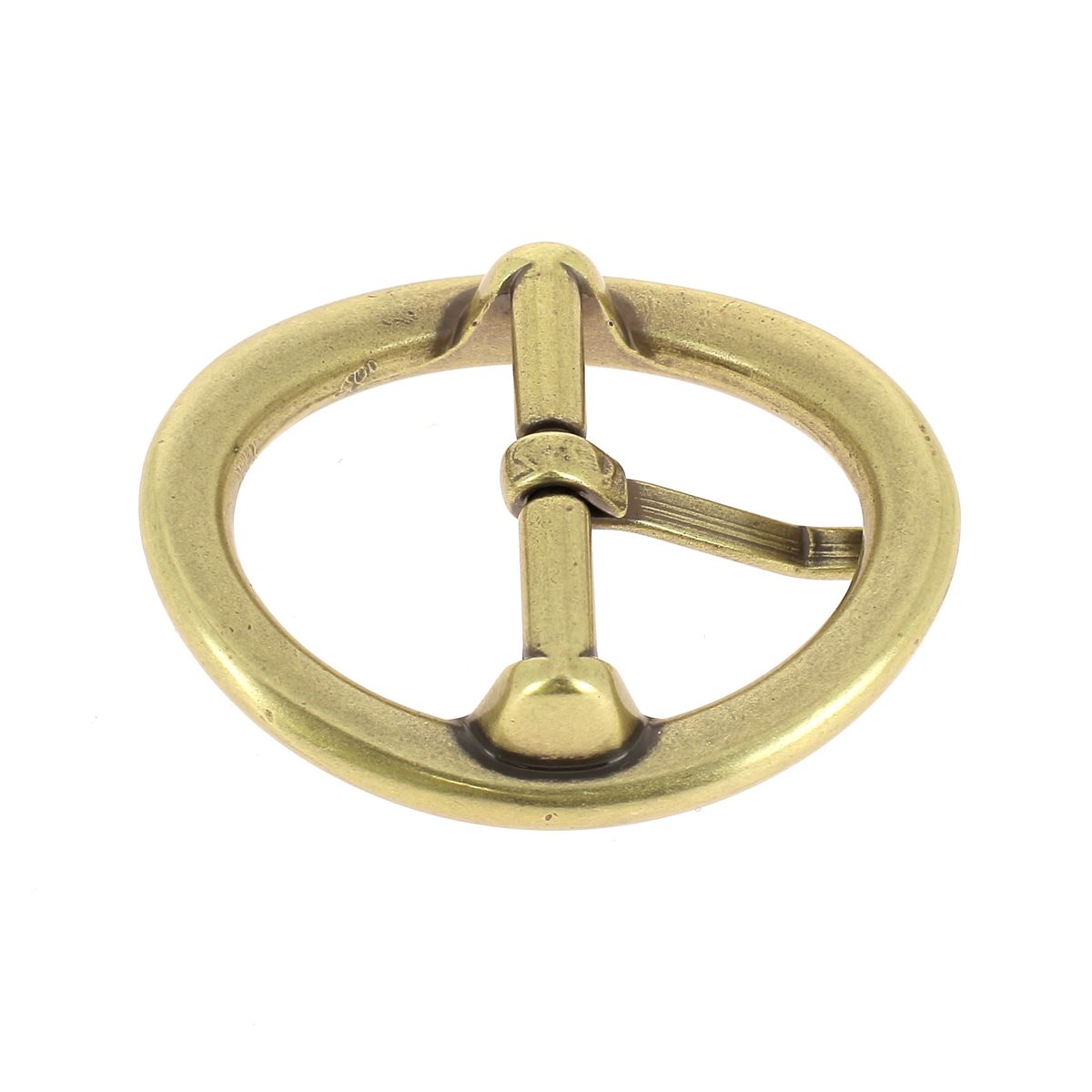 Boucle ovale pour ceinture  en cuir de 2,5 cm - Laiton