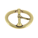 Boucle ovale pour ceinture  en cuir de 2,5 cm - Laiton