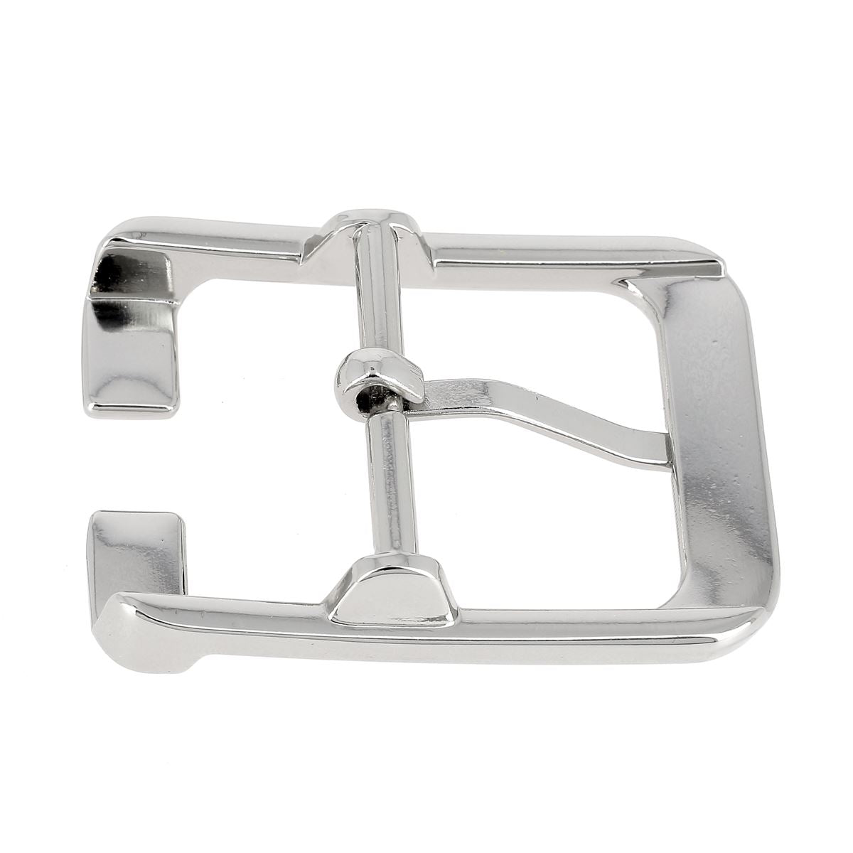 Boucle pour ceinture en cuir - Nickelé