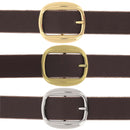 Boucles arrondies pour ceinture en cuir