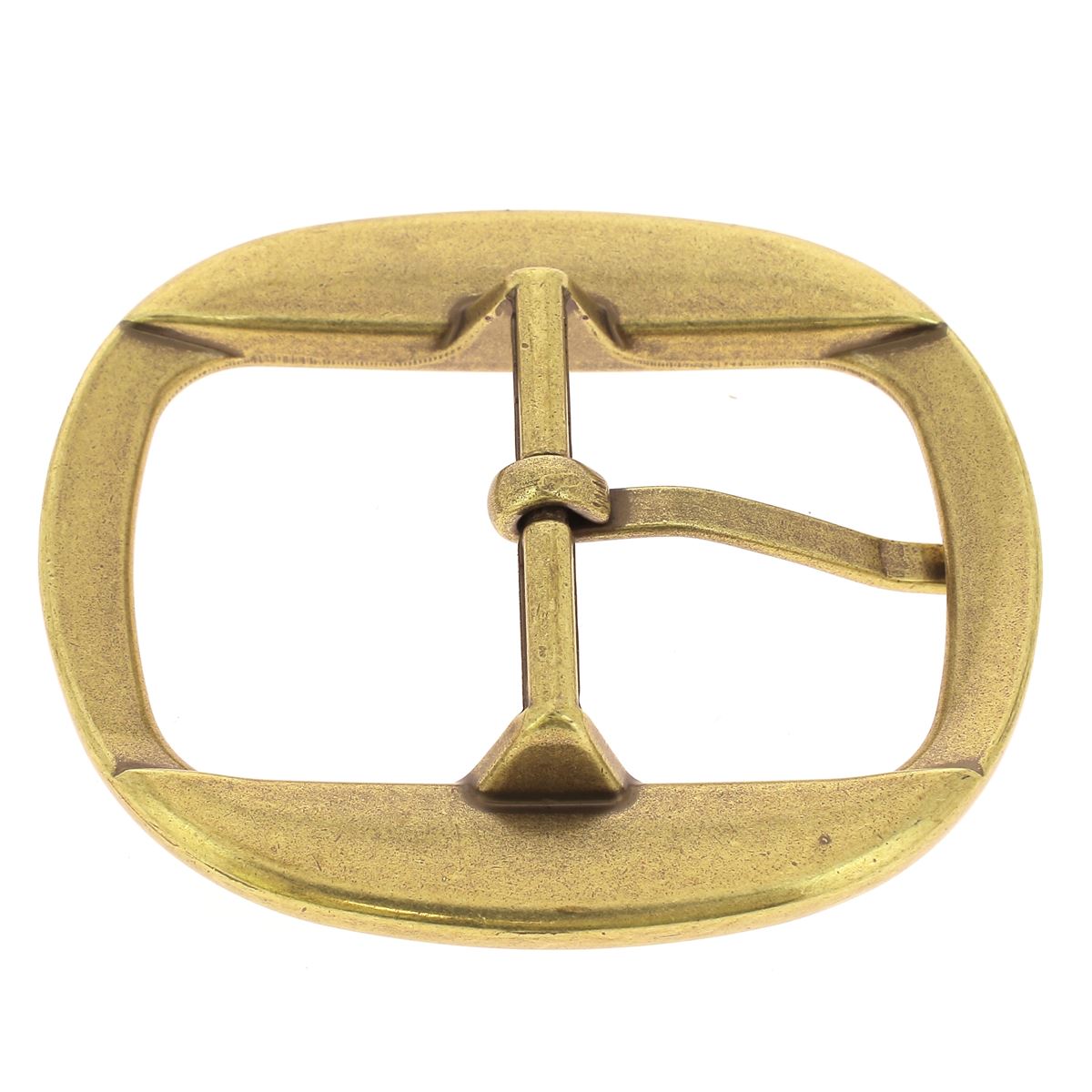 Boucle ovale pour ceinture en cuir - Laiton