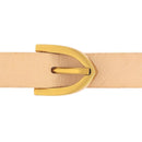 Lanière en cuir de 15mm avec boucle laiton