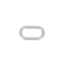 Passant ovale moulé - NICKELÉ - 14X6mm - Fil 2mm