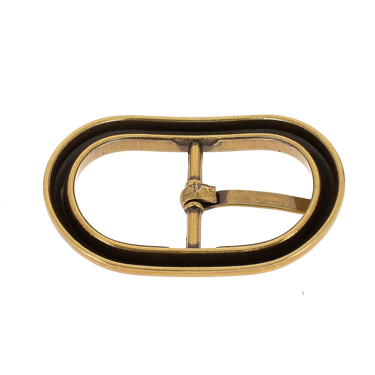 Boucle de ceinture ovale pour lanière en cuir