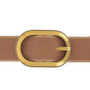 Ceinture en cuir avec boucle ovale