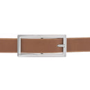 Ceinture en cuir avec boucle rectangle nickelé - Largeur 2 cm