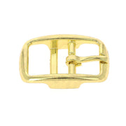 Boucle double barre NIN en laiton, boucle de bouclerie robuste pour leathercraft ou equitation.