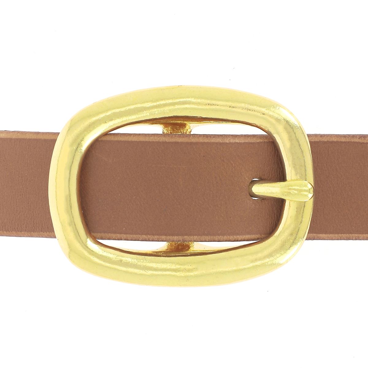 Boucle double pour lanière en cuir