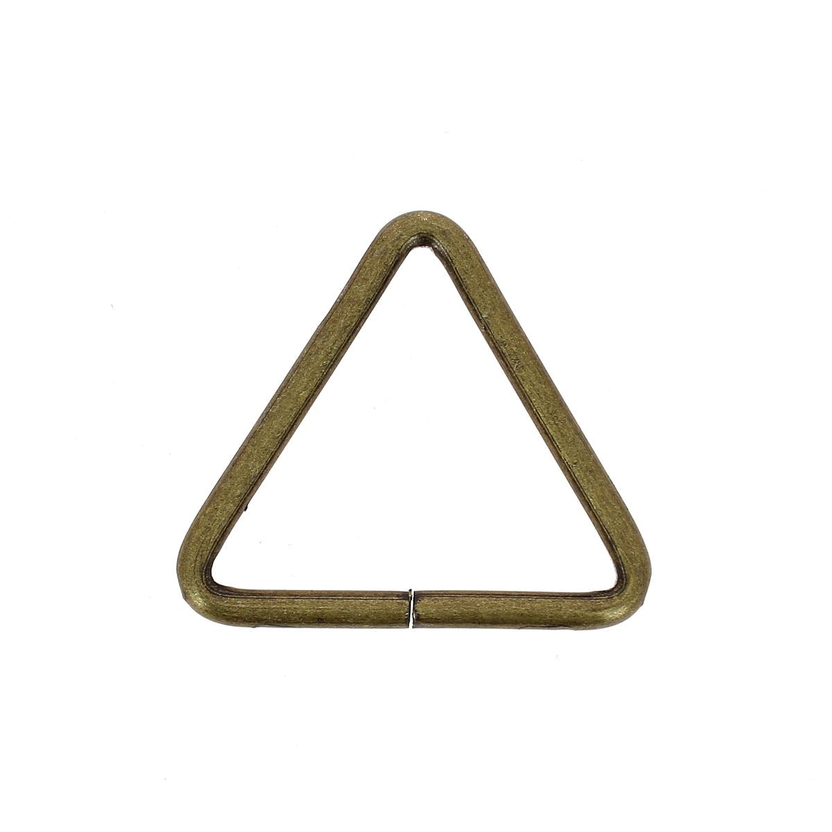 Lot de passants triangles non soudés en acier - LAITON VIEILLI - 36mm