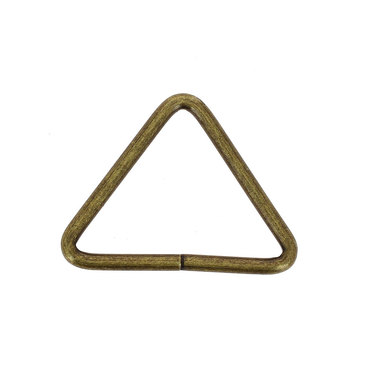 Lot de passants triangles non soudés en acier - LAITON VIEILLI - 42mm