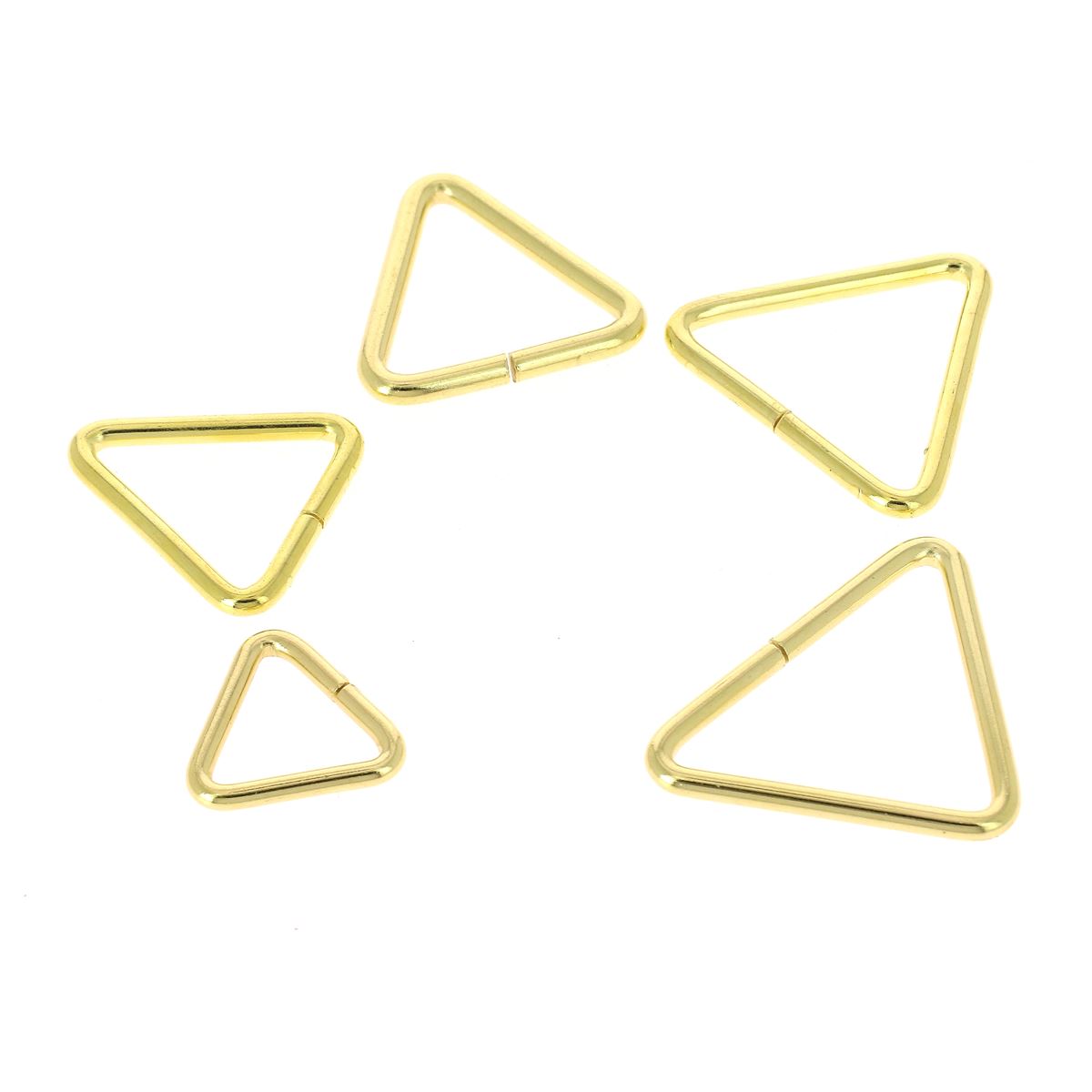 Lot de passants triangulaires non soudés en acier - LAITON