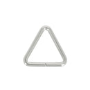 Lot de passants triangles non soudés en acier - NICKELÉ - 30mm