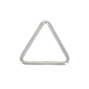 Lot de passants triangles non soudés en acier - NICKELÉ - 36mm