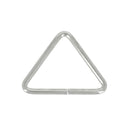 Lot de passants triangles non soudés en acier - NICKELÉ - 42mm