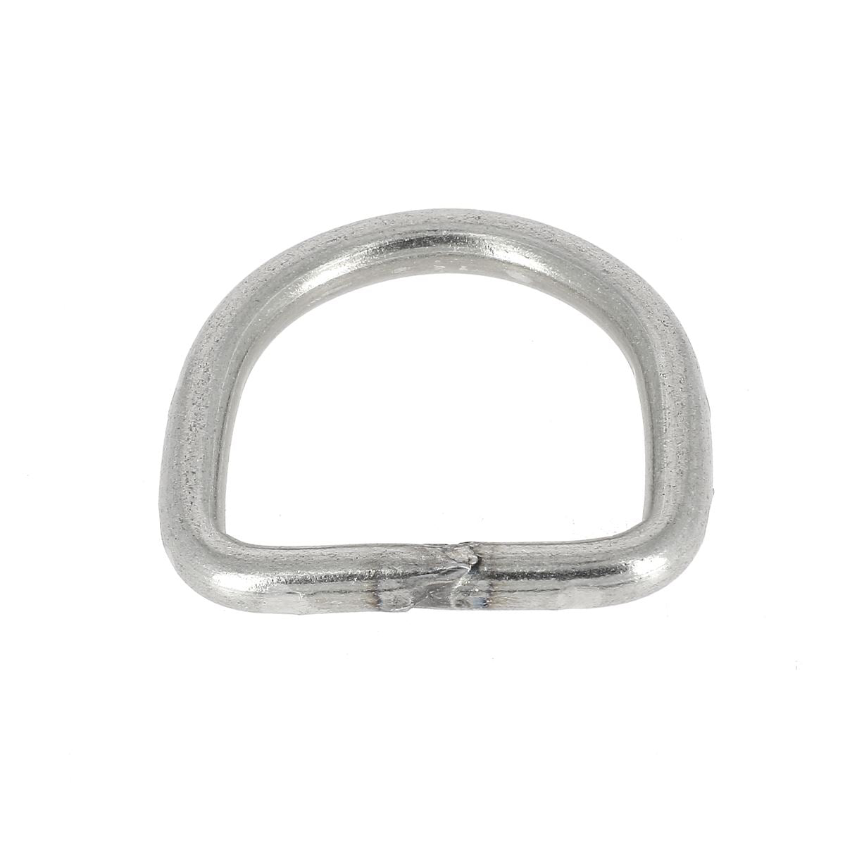 Anneau demi-rond soudé en inox - 35mm