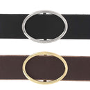 Ceinture en cuir avec boucle ovale