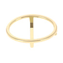 Boucle de ceinturon ovale RUN - 35mm - Doré clair