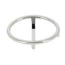 Boucle de ceinturon ovale RUN - 35mm - Nickelé