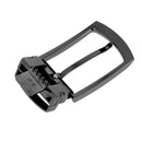 Boucle canon de fusil satiné à accroche rapide pour ceinture en cuir de 3,5 cm