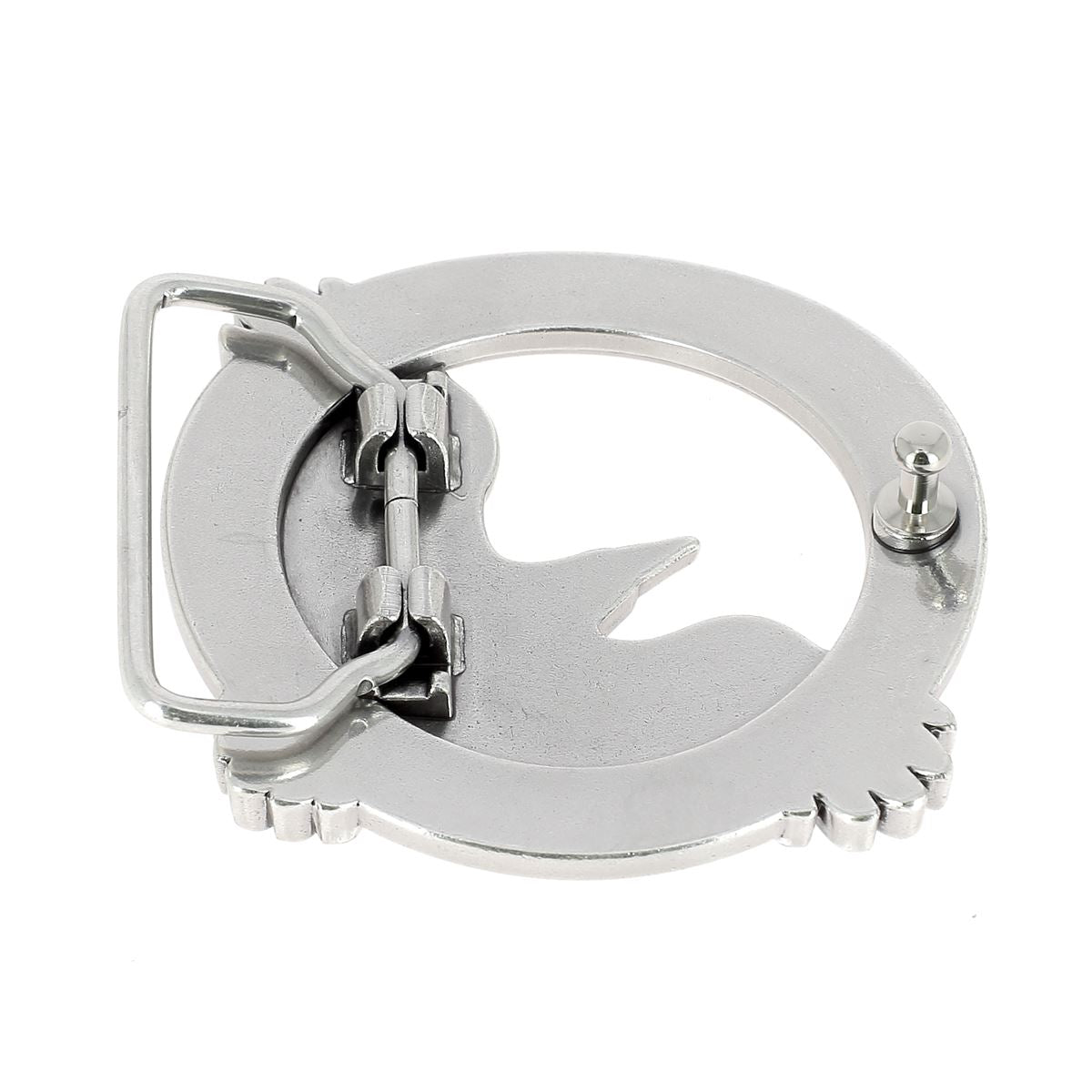 Boucle de ceinturon ronde pour lanière en cuir de 40 mm