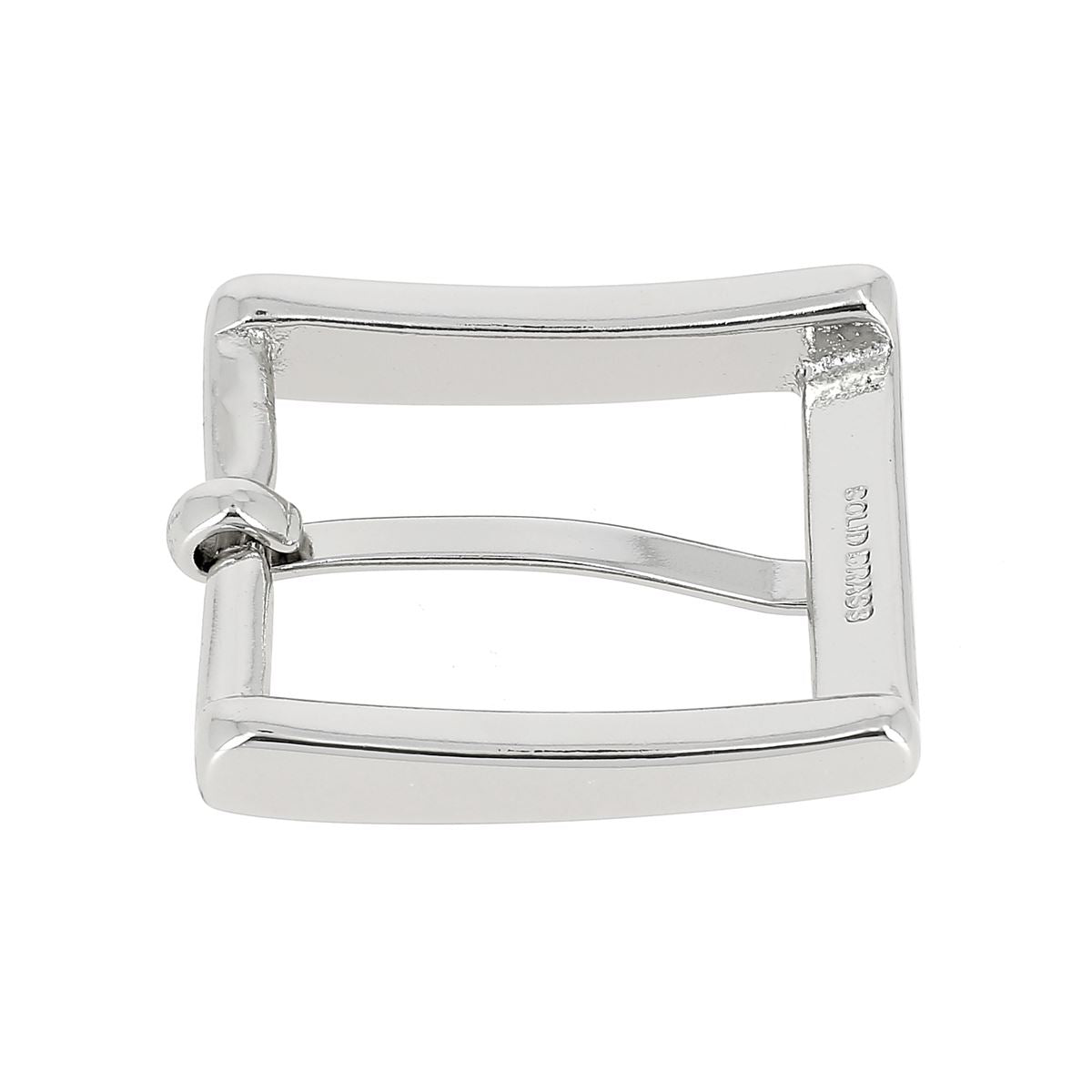 Boucle en laiton BOJ pour ceinture en cuir - 30mm - Nickelé