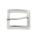 Boucle de ceinture en laiton BYJ - 35mm - Nickelé