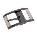 Boucle de ceinture double à griffe réversible JEL - CANON DE FUSIL et SATINÉ - 35mm