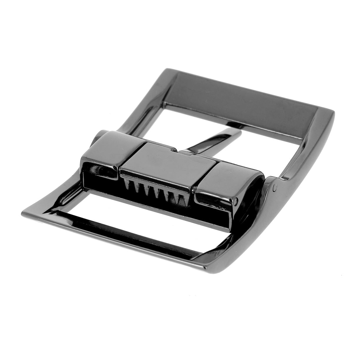 Boucle pour ceinture en cuir de 3,5 cm - Boucle double avec fixation à griffe et réversible - JEL