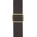 Boucle de réglage pour lanière en cuir - fil fin, finition laiton 