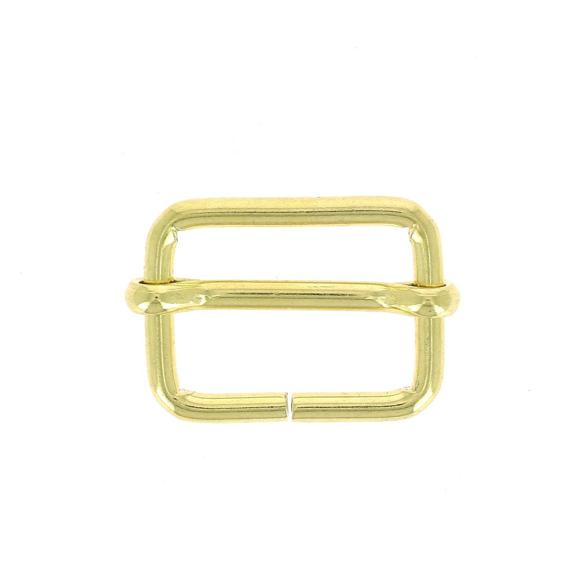 Boucle coulissante en acier - LAITON - Fil épais - 30 x 22 mm