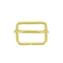 Boucle coulissante en acier - LAITON - Fil épais - 30 x 22 mm