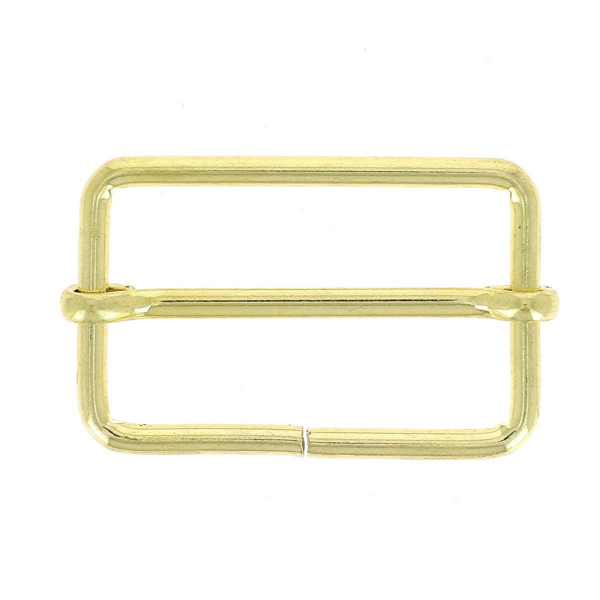 Boucle coulissante en acier - LAITON - Fil épais - 50 x 30 mm
