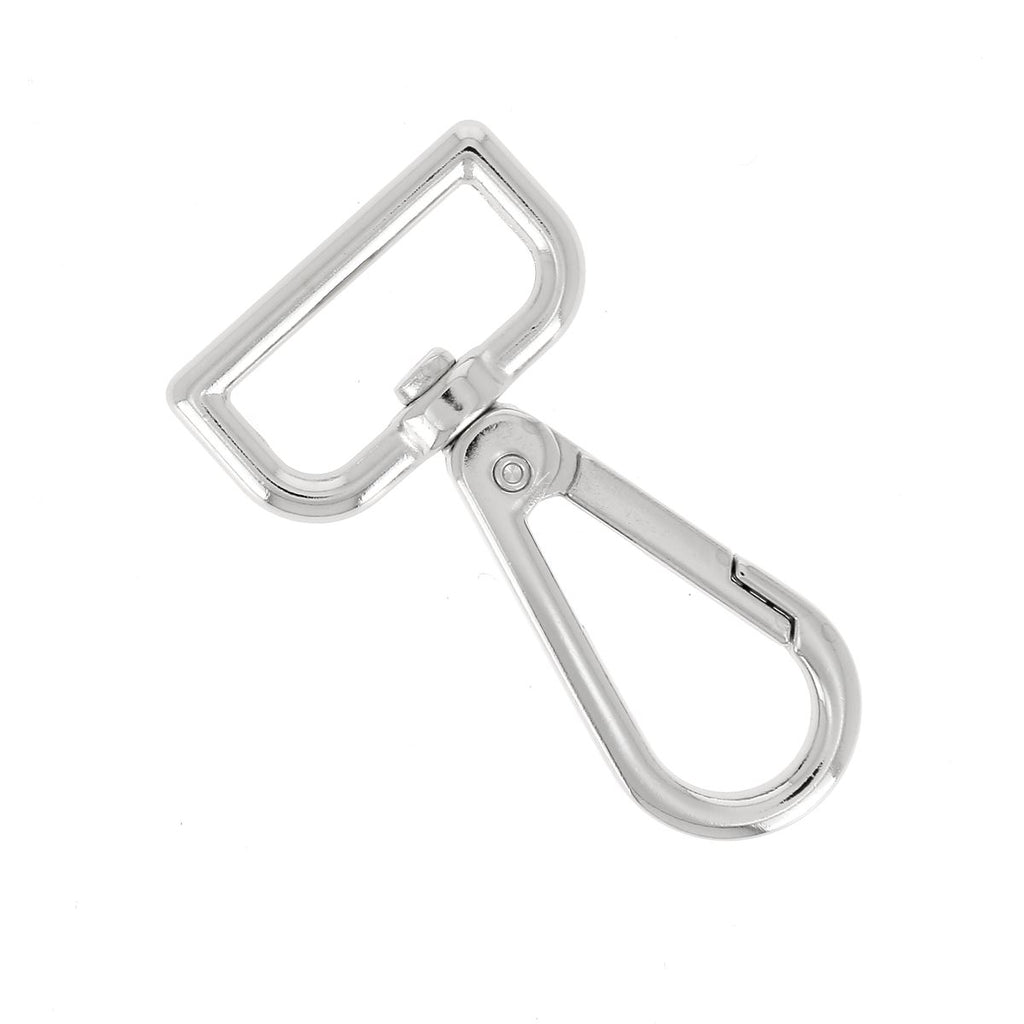 Mousqueton Tournant Nickelé – 60x30 Mm – Neuf